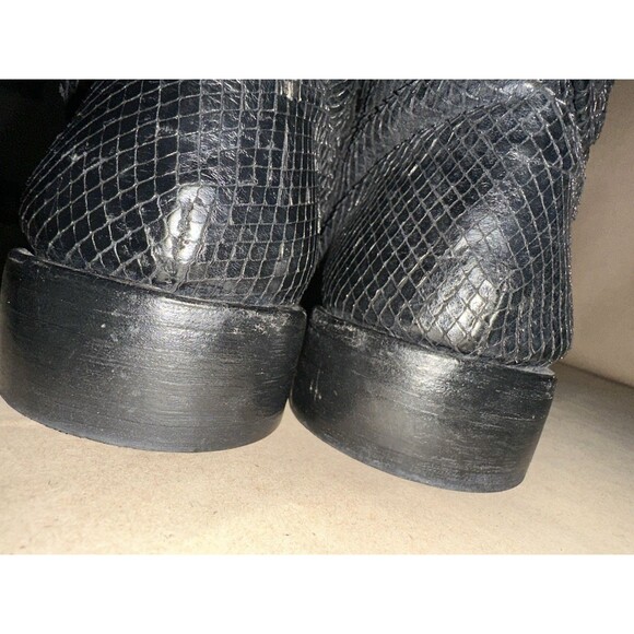 john varvatos Morrison Sharpie Snake Embossed Boots Size 9 Mens main image 15